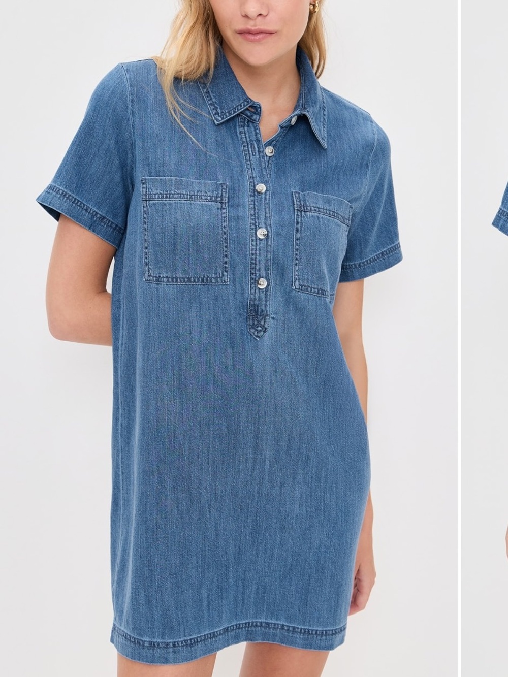 Z Supply denim mini dress.